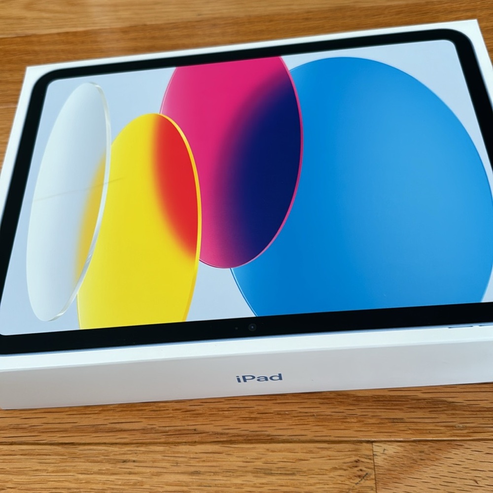 iPad empty box for 10th generation